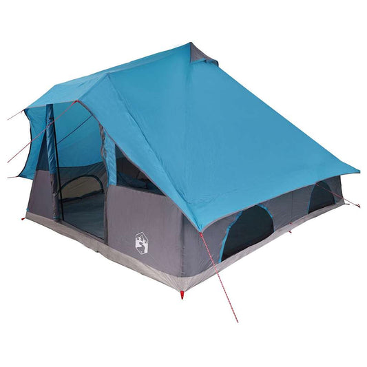 Tipi Zelt mit Dach mit Speicher Blau 358 x 296 x 258 cm Taft