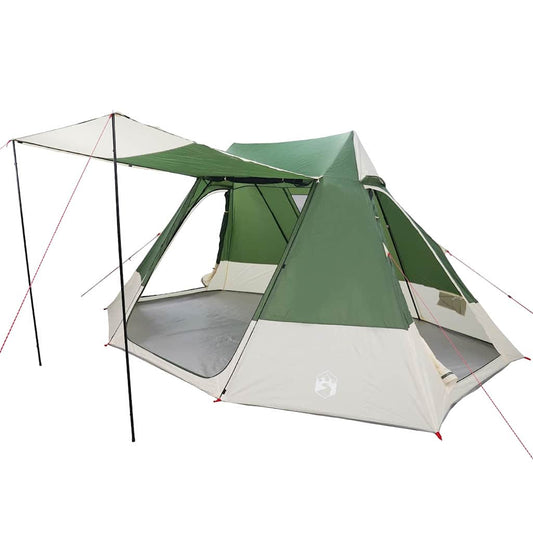 Campingzelt mit Dach mit Speicher Grün 482 x 360 x 227 cm Taft