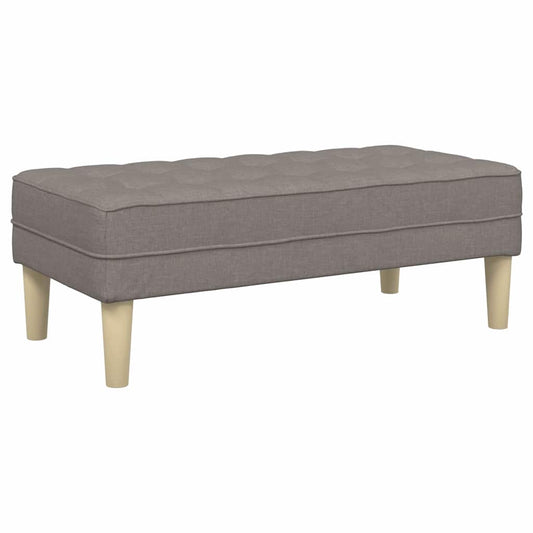 Bank Taupe 113 x 57 x 39 cm Stoff