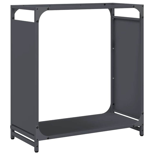 Brændestativ Antracit 60x28x65 cm Koldvalset Stål