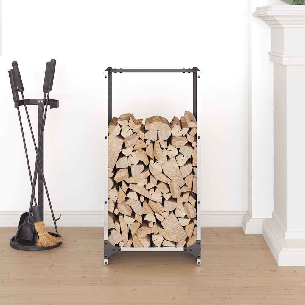 Brændestativ 40x30x80 cm rustfrit stål