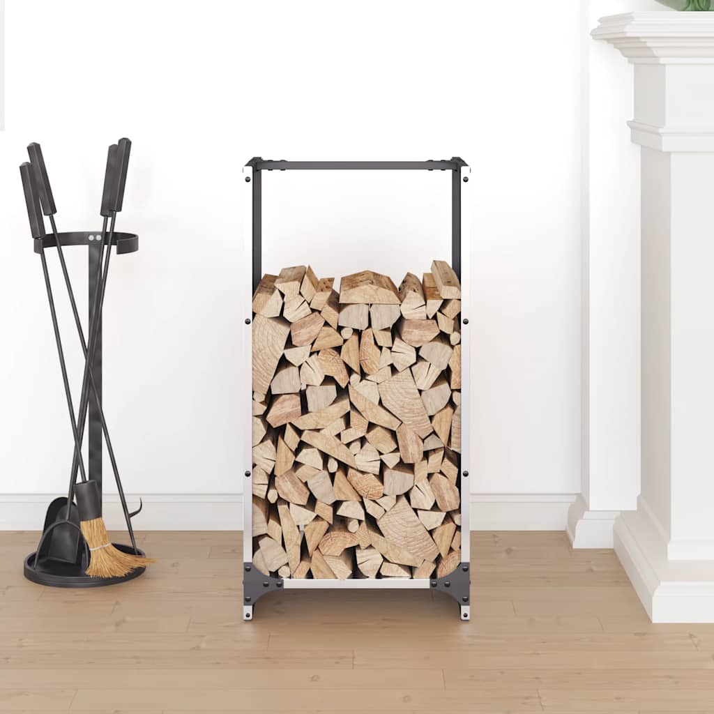 Brændestativ 40x30x80 cm rustfrit stål