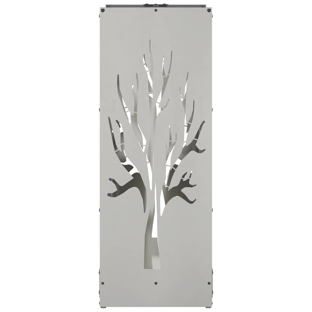 Brændestativ 40x30x80 cm rustfrit stål