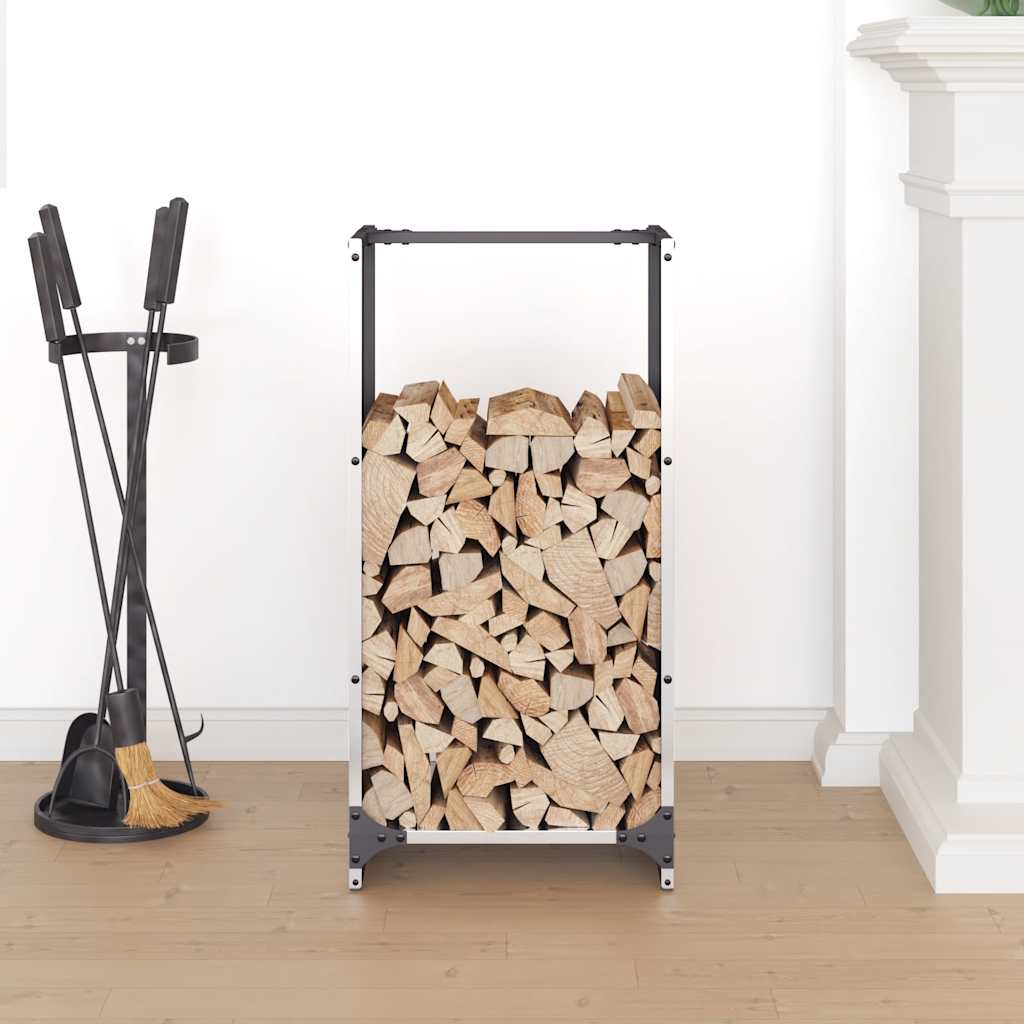 Brændestativ 40x30x80 cm rustfrit stål