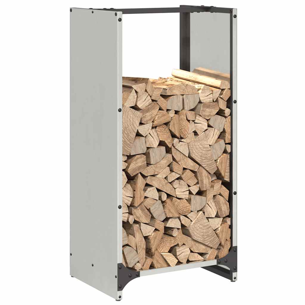 Brændestativ 40x30x80 cm rustfrit stål