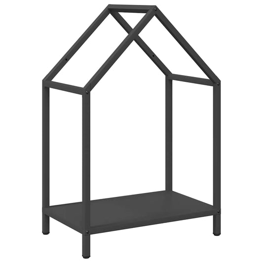 Brændestativ Sort 40x25x60 cm Koldvalset Stål