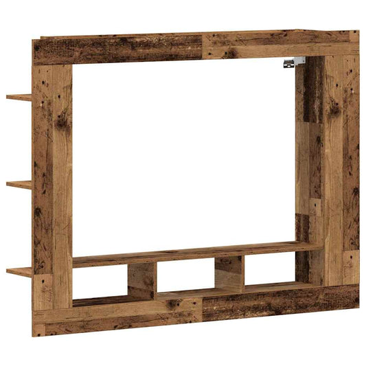 TV-Schränk Wandmontiert Altholz 152 x 22 x 113 cm Holzwerkstoff