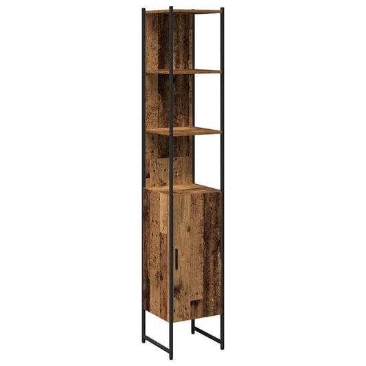 Badezimmerschrank Altholz 33 x 33 x 185,5 cm Holzwerkstoff