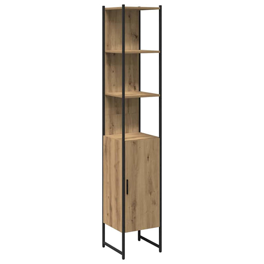 Badezimmerschrank mit Regal Artisan-Eiche 33 x 33 x 185,5 cm