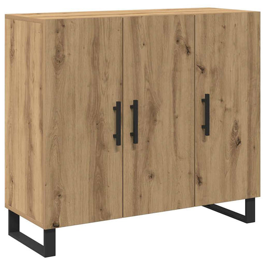 Sideboard Artisan-Eiche 90 x 34 x 80 cm Holzwerkstoff