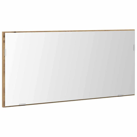 Spiegel Artisan-Eiche 80 x 37 cm Glas und engineered Holz