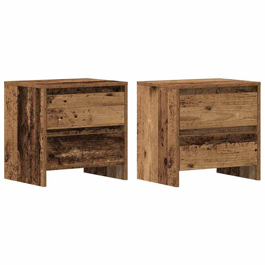 Nachttisch 2 pcs Altholz 45 x 34 x 44.5 cm Holzwerkstoff