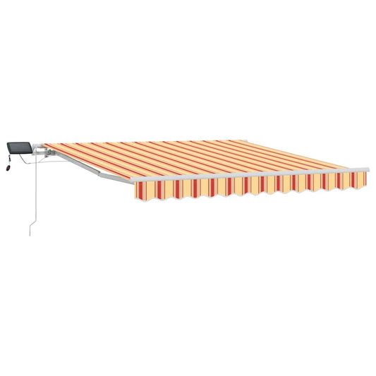 Einziehbare Markise mit Gelb und Orange 300 x 250 cm Stoff