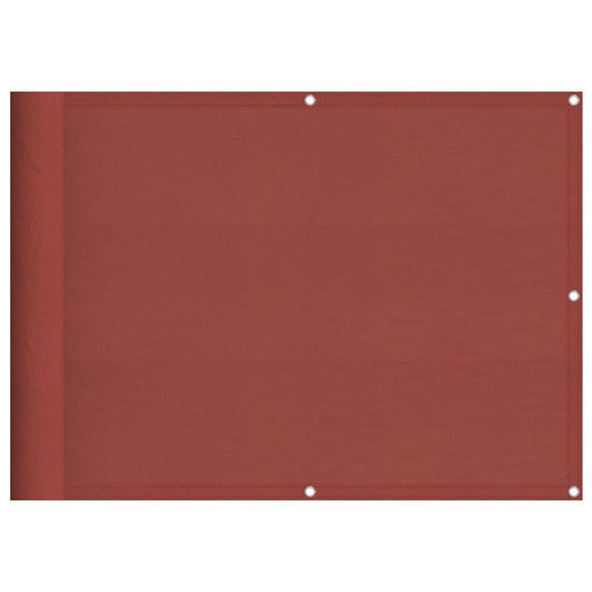 Balkon-Sichtschutz Terrakotta 75x800 cm 100 % Polyester-Oxford