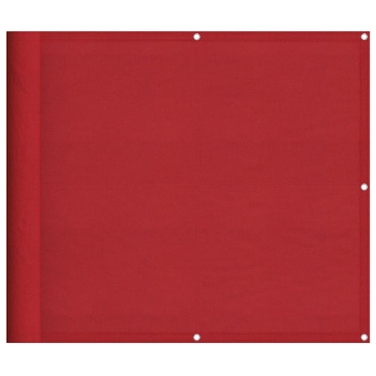 Balkon-Sichtschutz Rot 90x800 cm 100% Polyester-Oxford