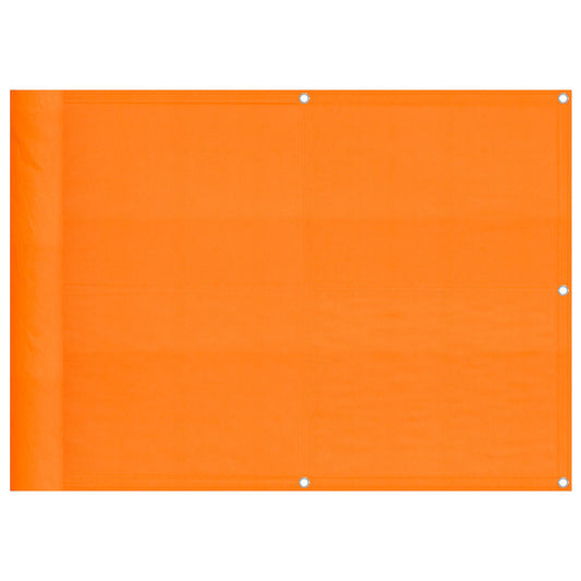 Balkon-Sichtschutz Orange 75x700 cm 100 % Polyester-Oxford