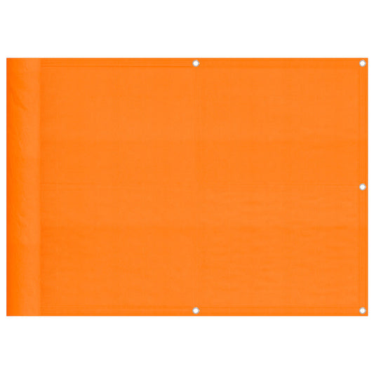Balkon-Sichtschutz Orange 75x800 cm 100 % Polyester-Oxford