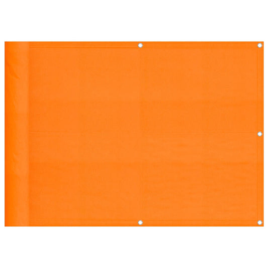 Balkon-Sichtschutz Orange 75x1000 cm 100 % Polyester-Oxford