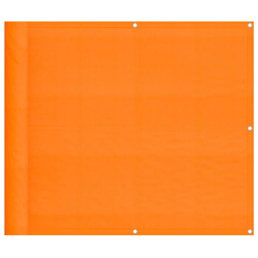 Balkon-Sichtschutz Orange 90x700 cm 100% Polyester-Oxford