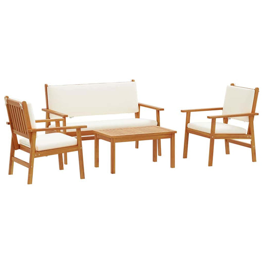 Garten-Sofa-Set 4 pcs Braun 75 x 45 x 38cm Massivholz Akazie