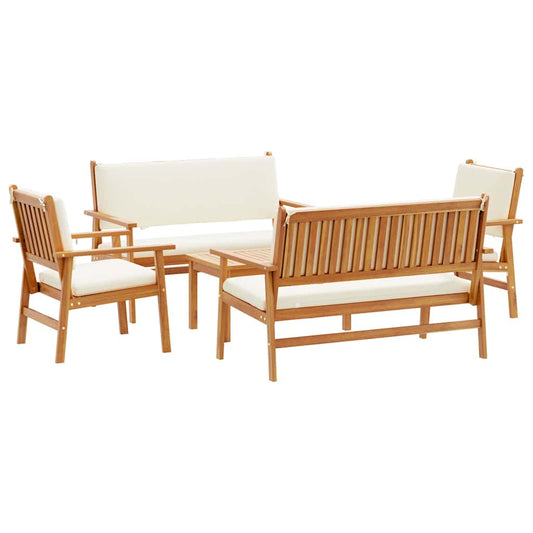 Garten-Sofa-Set 5 pcs Braun 75 x 45 x 38cm Massivholz Akazie
