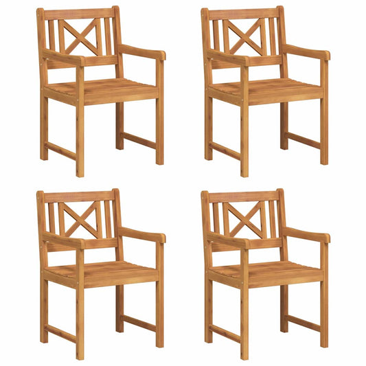 Gartenstuhl 4 pcs Braun 56 x 56 x 90cm Massivholz Akazie