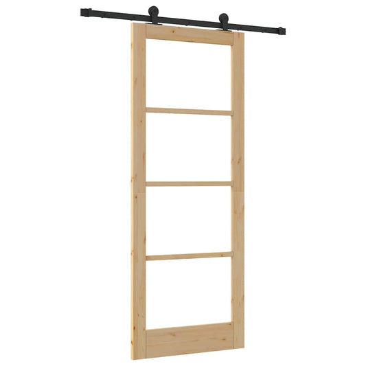 Schiebetür ORKDAL Braun 83 x 211 cm Holz und Metall