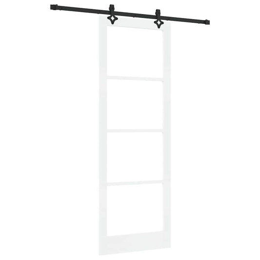 Schiebetür ORKDAL Weiß 83 x 232 cm Holz und Metall