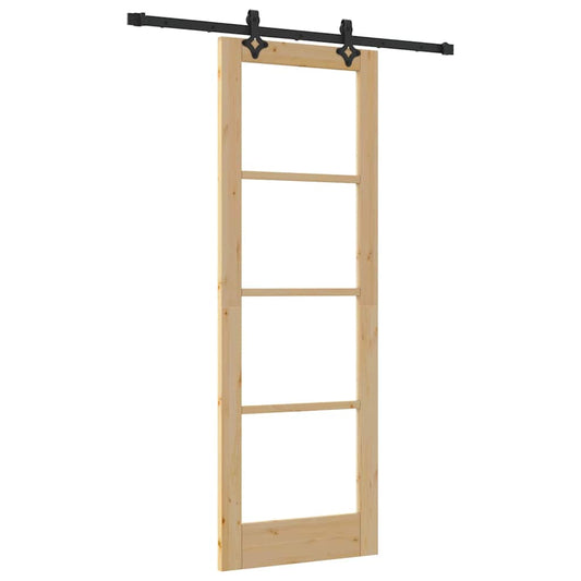 Schiebetür Sonstiges Braun 73,5 x 211 cm Holz und Metall