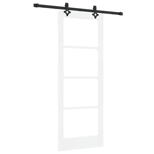 Schiebetür Sonstiges Weiß 78 x 202 cm Holz und Metall