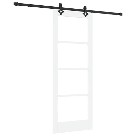 Schiebetür Sonstiges Weiß 78 x 202 cm Holz und Metall