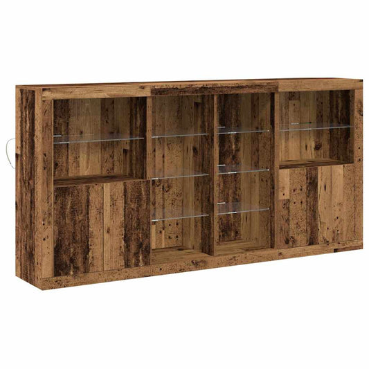 Sideboard 3 pcs Altholz 202 x 37 x 100 cm Holzwerkstoff