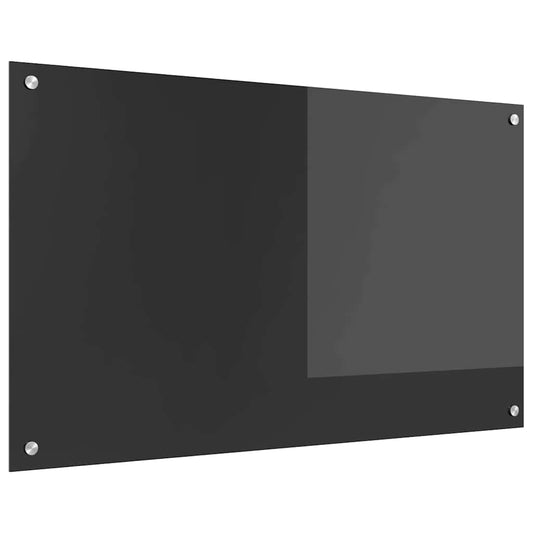 Küchenrückwand Dunkelgrau 100 x 60 x 0,6 cm Gehärtetes Glas