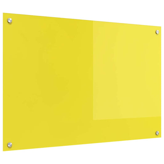 Küchenrückwand Gelb 90 x 60 x 0,6 cm Gehärtetes Glas
