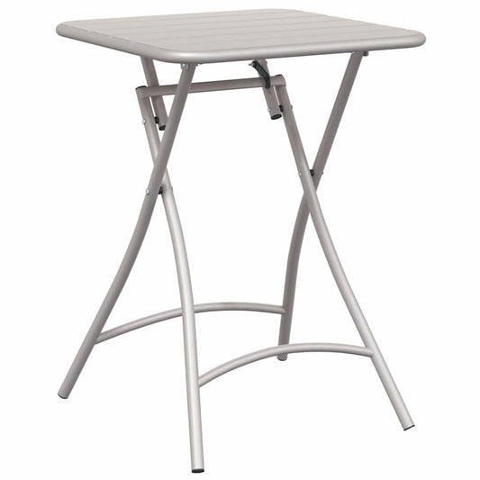 Gartentisch Beige 55 x 55 x 73 cm Pulverbeschichteter Stahl