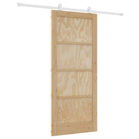 Schiebetür-Set ORKDAL Natur und Weiß 86 x 198,5 cm