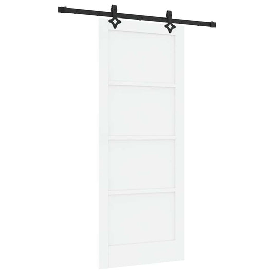 Schiebetür-Set Sonstiges ORKDAL Weiß und Schwarz 83 x 202 cm