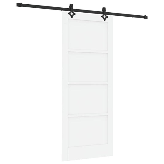 Schiebetür-Set Sonstiges ORKDAL Weiß und Schwarz 83 x 202 cm