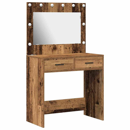 Schminktisch Altholz 78,5 x 41 x 135 cm Holzwerkstoff