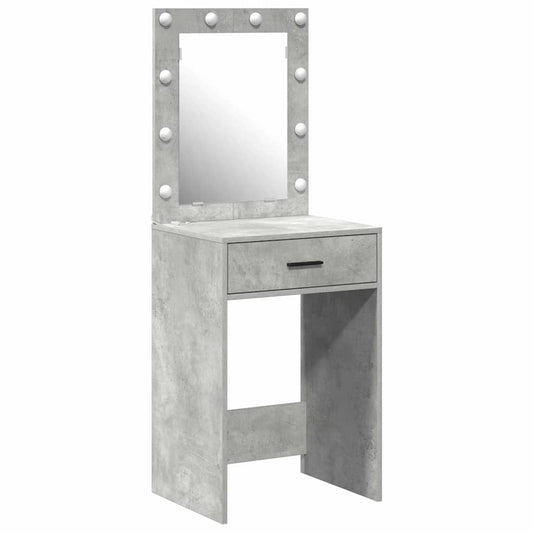 Schminktisch Betongrau 50 x 41 x 135 cm Holzwerkstoff