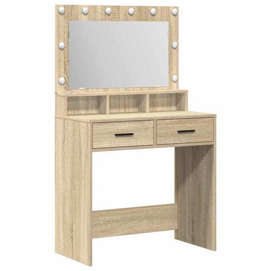 Schminktisch Sonoma-Eiche 79 x 41 x 135 cm Holzwerkstoff