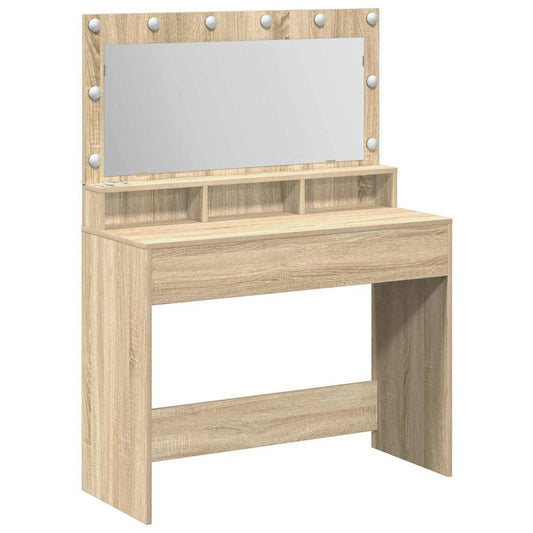 Schminktisch Sonoma-Eiche 100 x 41 x 135 cm Holzwerkstoff