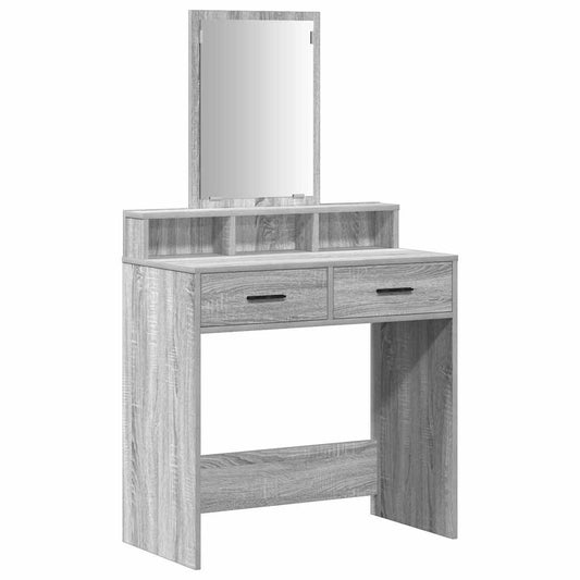 Schminktisch Graues Sonoma 79 x 41 x 140 cm Holzwerkstoff