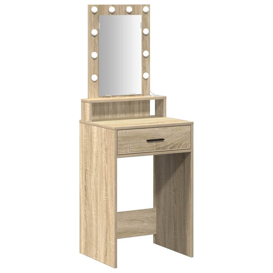 Schminktisch mit Speicher Braun 50 x 41 x 140 cm Holzwerkstoff