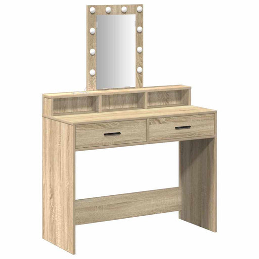 Schminktisch mit Speicher Braun 100 x 41 x 140 cm Holzwerkstoff