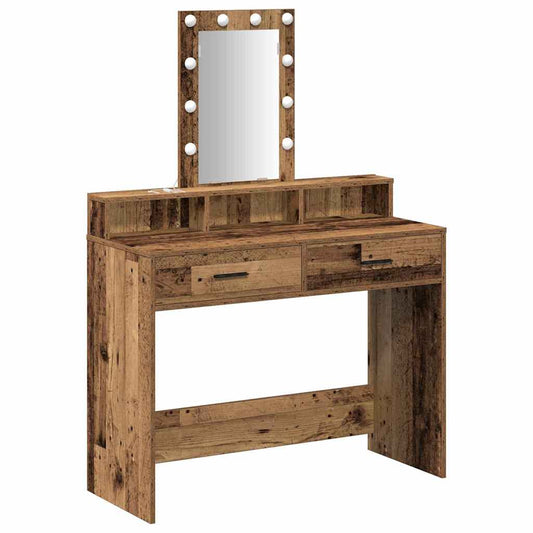 Schminktisch mit Speicher Braun 100 x 41 x 140 cm Holzwerkstoff