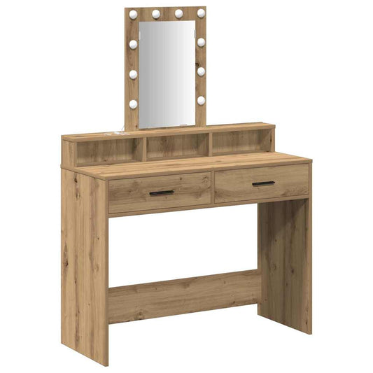 Schminktisch mit Speicher Braun 100 x 41 x 140 cm Holzwerkstoff