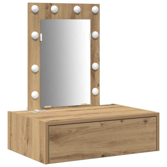 Schminktisch mit Schubladen Braun 60 x 40 x 70 cm Holzwerkstoff