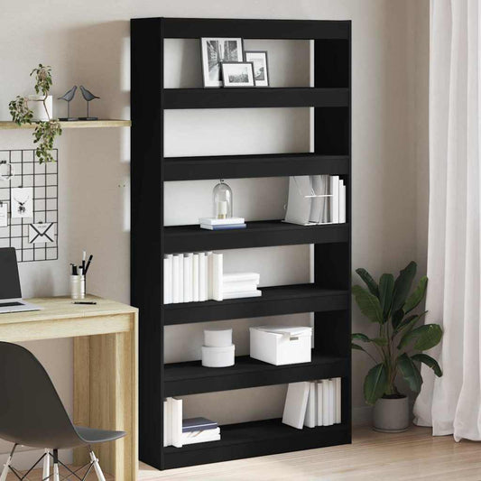Bücherregal Schwarz Holzwerkstoff