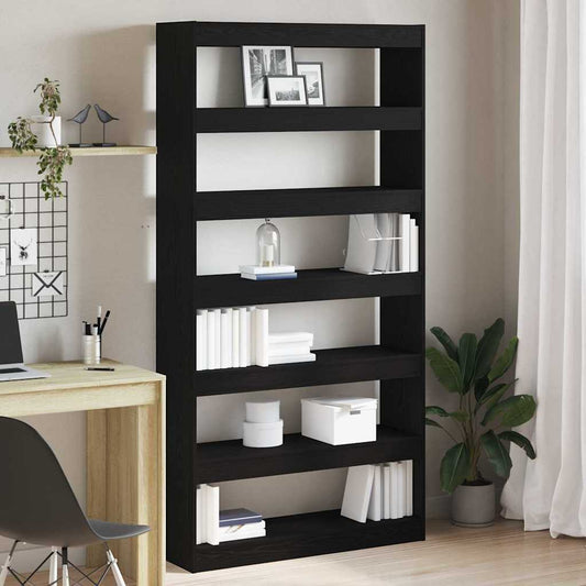 Bücherregal Schwarz Holzwerkstoff